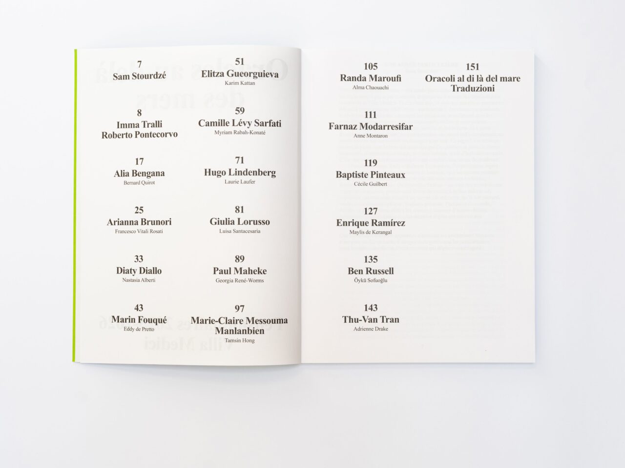 Marea Art Project – Villa Medici – Oracoli al di là del mare – Catalogo2